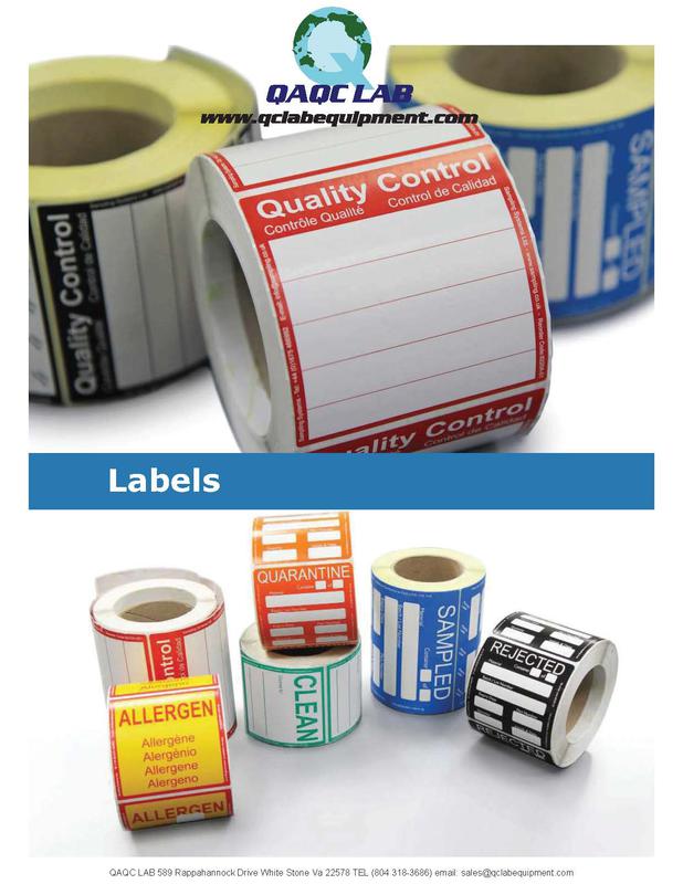 qaqc lab labels for qc