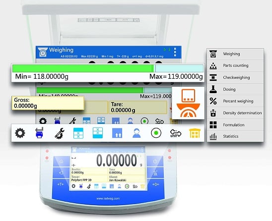 ASX2 balance keypad